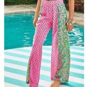 Lilly Pulitzer "NEW" Shandy Oh Diamond Girl Bal Harbour Palazzo Pants Size XS